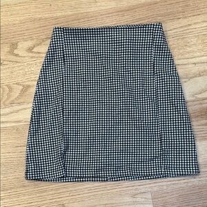 Brandy Melville John Galt Mini Skirt Houndstooth